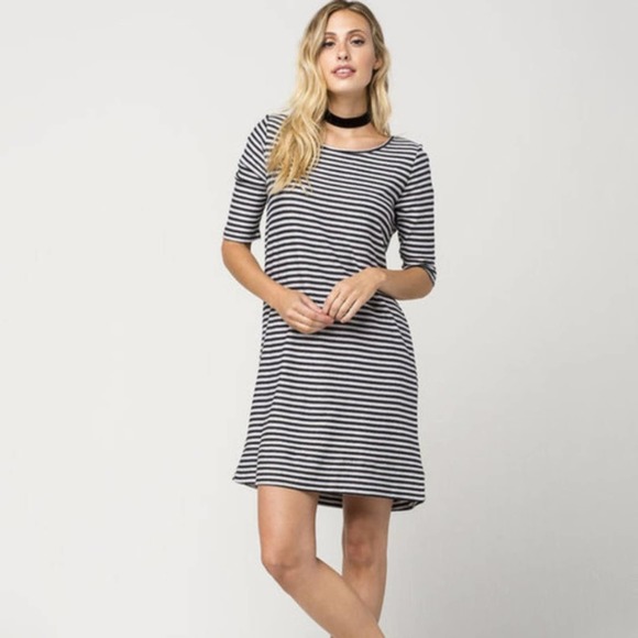 We The Free Frenchie Striped Tee T-Shirt Dress - Picture 2 of 13